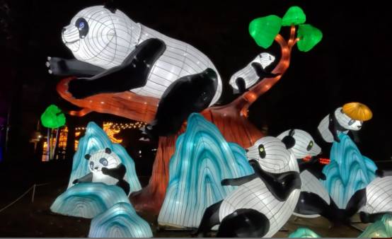 Zigong Lantern Factory Exquisitely Creates Panda-themed Lantern Fair**